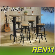 Loft Antique Bar table,Bar stool,Kicthen bar stool , high stool