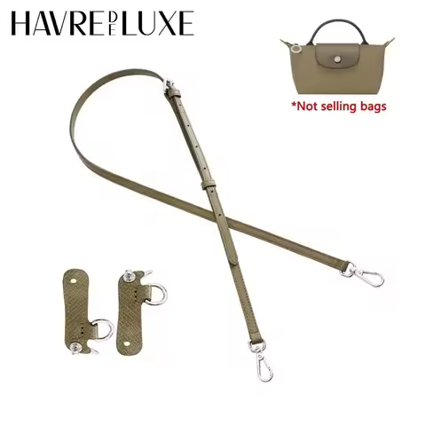 Cow Leather Bag Shoulder Strap Replacement Crossbody Adjustable Conversion Kit Fit for Longchamp Min