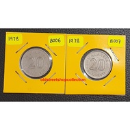 [Coin] Syiling Malaysia 20 Sen 1978 Parlimen