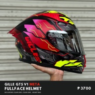 Gille Gts V1 Meta Fullface Dual Visor Motorcycle Helmet