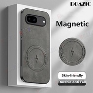 Premium PU Leather Casing Compatible For Google Pixel 8A 8 Pro 8 Lightning Magnetic Camera Protectio