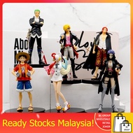 One Piece Film Red Luffy Zoro Sanji Shanks Robin Figure Toys 【Ready Stock Malaysia】海贼王 模型