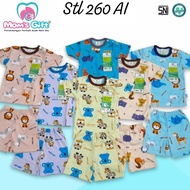 3pcs Baby oblong suit short sleeve button shoulder/ SNI baby suit/ momsgift suit