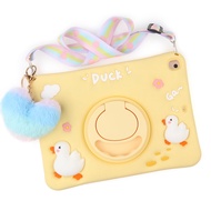 [Happy Duck] Kid's Case for iPad 2020 10.9 Inch,Cute iPad Pro 11 Inch 2022/2021/2020/2018 Cover for 