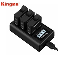 KingMa For GoPro Hero5 Hero6 Hero7 Battery with 3 Hole Ports LCD Display Charger Kits for Go Pro Hero 8 7 6 5 Black Accessories pdhu55