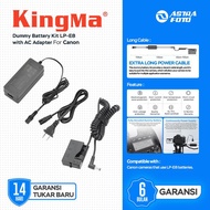 KINGMA DUMMY BATTERY KIT FOR LP-E8 WITH AC POWER SUPPLY ADAPTER FOR EOS 550D 600D 650D 700D DLL