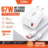 Olike Charger 67W Mi Turbo Charging 67 Watt Original For Xiaomi Redmi Type C Cablepoco CM67