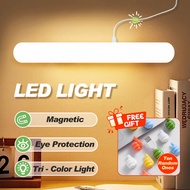 LED Magnetic Desk Lamp Dim Study Light for Bedroom 3 color Reading Light 28CM Cabinet Night Lights