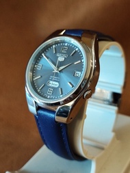 SEIKO 5號 精工 Day Date Mechanical Automatic Watch 37mm 21-Jewel Caliber Hardlex Glass SNK621K1 Power R