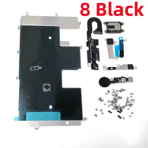 Full Set Screen LCD Parts Front Camera Home Button Key Flex Cable Earpiece Complete Screws for iPhon