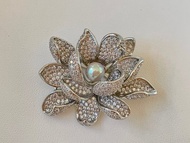 荷 akoya 真多麻 純銀吊墜/胸針