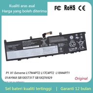 Original Laptop Battery L17C4P72 L17M4P72 For Lenovo ThinkPad X1 Extreme Gen 1 2 ThinkPad P1 1st/2nd