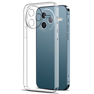 For Redmi K80 Redmi Redmik80pro K80 Case Transparent Square Silicone Shockproof Full Protector Clear