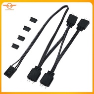 [CloudsMiles] 1 to 4 ARGB Splitter Extension Cable Connect to 5V 3-Pin ARGB for  Commander Core and 