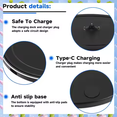 Smartwave-For Logitech Ultimate Ears UE Boom 3/UE Megaboom 3 Charging Dock Station Cradle With Type-