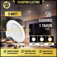 5W LED Ceiling Light - Super Bright LED Panel Downlight 1 Year Warranty