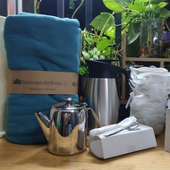 Chăn nỉ xanh Vietnam Airlines hạng phổ thông