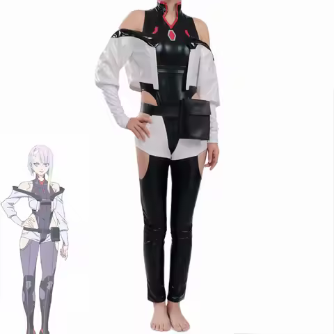 Cyberpunk Edgerunners Lucy Cosplay Costume Bodysuit Jumpsuits Jacket Wig Full Suit Halloween Costume