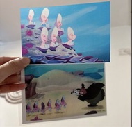 日本絕版迪士尼愛麗絲展會場限定膠片透光夢遊仙境鏡面紀念卡收藏卡Postcard明信片。史迪仔 Tinker Bell小仙子小叮噹愛麗絲夢遊仙境集卡社phantom明信片postcard。紀念卡公主di