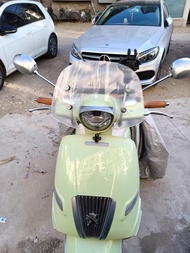 Gương Chiếu Hậu Xe Máy Peugeot Django TT150 Trang Trí Sửa Đổi Vỏ Chắn Gió Trước Bằng Kính PC Màu Trơ