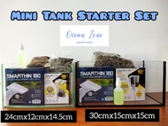 【Ocean Zone】Mini Tank/Mini Office Aquarium/Small Tank Starter Set for Guppy / Betta / Shrimp / Tetra / Other Small Fish