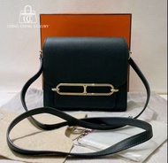 🌈Hermes💚Mini Roulis 19💚松柏綠金扣🌈98新🌟Evercolor皮🌟miniroulis🌟roulis19🌟愛馬仕🌟