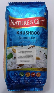 Natures Gift Khushboo Basmati Rice ข้าวบัสมาติ ตรา เนเจอร์กิฟ ขนาด 1kg