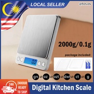 2000g/0.1g High Precision Digital Kitchen Scale Pocket Weight Jewelry Scales with 6 Measure Modes /