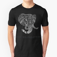 Elephant Doodle Art - White , T Shirt 100% Pure Cotton Elephant Doodle Doodleart Doodle Art Doodle A