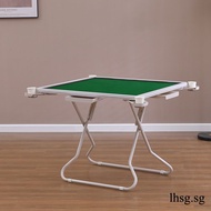 LHSG Mahjong Table Foldable Mobile Home Hand Rubbing Playing Card Table Small Simple Square Table Manual Chess And Card Table Sparrow Table