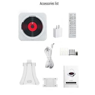 Portable CD Music Player Wall Mounted Bluetooth-compatible 5.1 3.5mm Music Player FM Radio Stereo Sp
