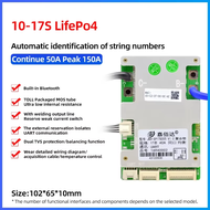 JBD 10S 11S 12S 14S 15S 16S 17S BMS อัจฉริยะ BT ในตัว36V 48V 60V LifePo4 NMC 50A แบตเตอรี่ลิเธียมแผ่