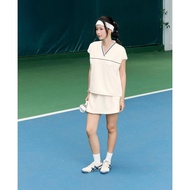 THE C.I.U women's straight form parachute Skirt, tennis girl style sporty A-line Skirt - Kendall Ski