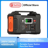 【COD】FlashFish E200 200W Solar Generator 40800mAh Multi-Function Portable Big Capacity Power Station