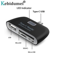 【CW】 Kebidumei USB 3.1 Type C USB 3.0 Micro USB TF SD OTG Card Reader For Macbook Phone Tablet Memory Card Readers Adapter