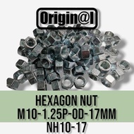 HEXAGON NUT HEX NUT MOTORCYCLE NUT M10 NH10  1.25P AF 17MM