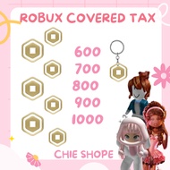 Robux large Keychain Covered Tax (Not a Code)