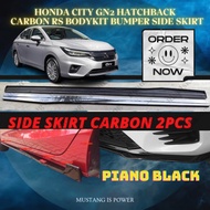 HONDA CITY GN2 HATCHBACK PIANO BLACK CARBON RS BODYKIT BUMPER SIDE SKIRT