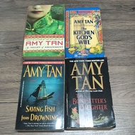 AMY TAN Novel KITCHEN GOD WIFE BONESETTER DAUGHTER SAVING FISH FROM DROWNING Book Bestseller