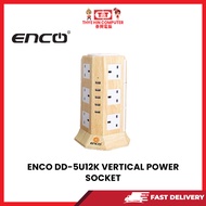 ENCO DD-5U12K VERTICAL POWER SOCKET BUILT IN 5 USB 1YR WARANTY