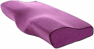 SWRFSCX Memory Foam Bedding Pillow Pillow Protection Slow Rebound Memory Foam Butterfly Shaped Pillow Healthy Neck Size Sleeping Pillow (Color : Purple, Size : 50x30x10x6cm)