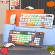 7TILOYSHOP RAIKU T98 Keyboard, 98 Key Layout Luminous Keyboard Mouse Set,  Backlight  Lighting Rainb