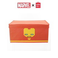 MINISO x Marvel Storage Box with Lid Small Size 9.8L, Moisture Proof Cloth Organizer for Wardrobe