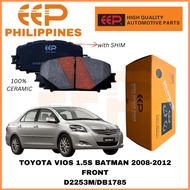 EEP FRONT BRAKE PADS FOR TOYOTA VIOS 1.5S BATMAN 2008-2012 (D1628-8845/DB-1785)