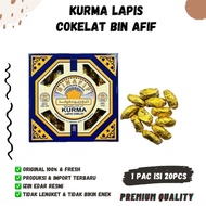 BIN AFIF Chocolate LAYER Dates contains 20pc Chocolate Dates Chocolate Dates Binafif CokKur Gift Sou