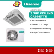 Hisense Air Conditioner (2.0HP/2.5HP/3.5HP/5.0HP) Ceiling Cassette AirCond AUC20QFGS / AUC25QFGS / AUC35QFGS / AUC50QFGS