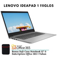 Laptop 4 Jutaan Lenovo Ideapad Slim 1 Intel N4020 / Ram 4GB / 64GB eMMC / Windows 10 Ori / Layar 11.6" / Grey / Bergaransi / Slim Desain / Free Soft Case 12" / BISA GOJEK / BAYAR DI TEMPAT / COD