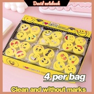 Cute Eraser 4in1 school supplies Office Supplies smiley face eraser children's