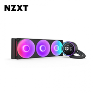 NZXT Kraken Elite 360 RGB V2 黑 (360mm/IPS廣角2.72″LCD水冷頭/F360 RGB Core風扇/七年換新保固/漏液損壞賠償)
