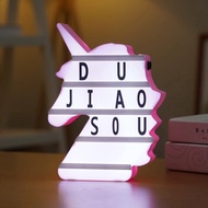 Led Letter Light Box Puzzle Light Box Creative Lamp Stand Photo Props Ins Net Red Decoration Decoration Birthday